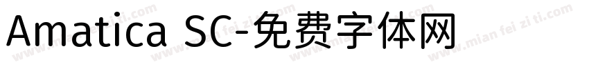 Amatica SC字体转换